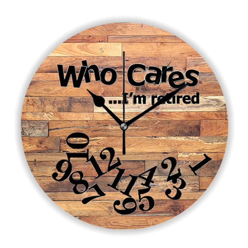 

Новинка, деревянные настенные часы в рустикальном стиле для фермерского дома, деревянная доска, настенные часы для пенсии, большая бабушка, подарок на пенсию