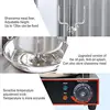 Shawarma Machine Electric Vertical Kebab Grill Gyro Rotisserie Oven Meat Broiler with 2 Heating Tubes Stainless Steel Body 110V 3