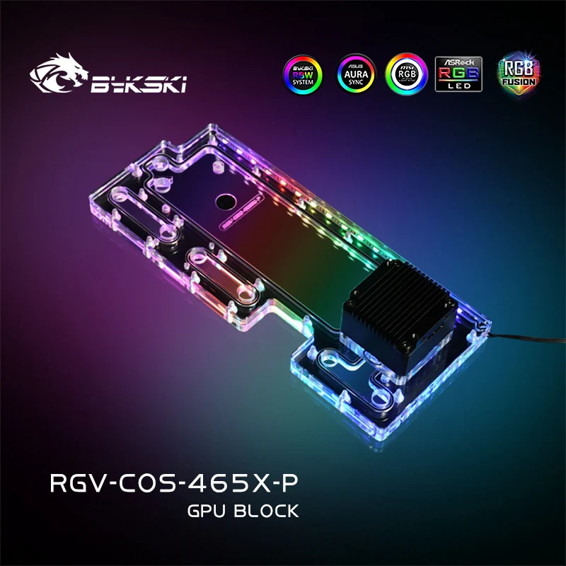 Bykski Rgv-Cos-465X-P, Piastra Distro Case Per Telaio Corsair 465X, Pompa Serbatoio Acqua Serbatoio Acqua Per Raffreddamento Pc