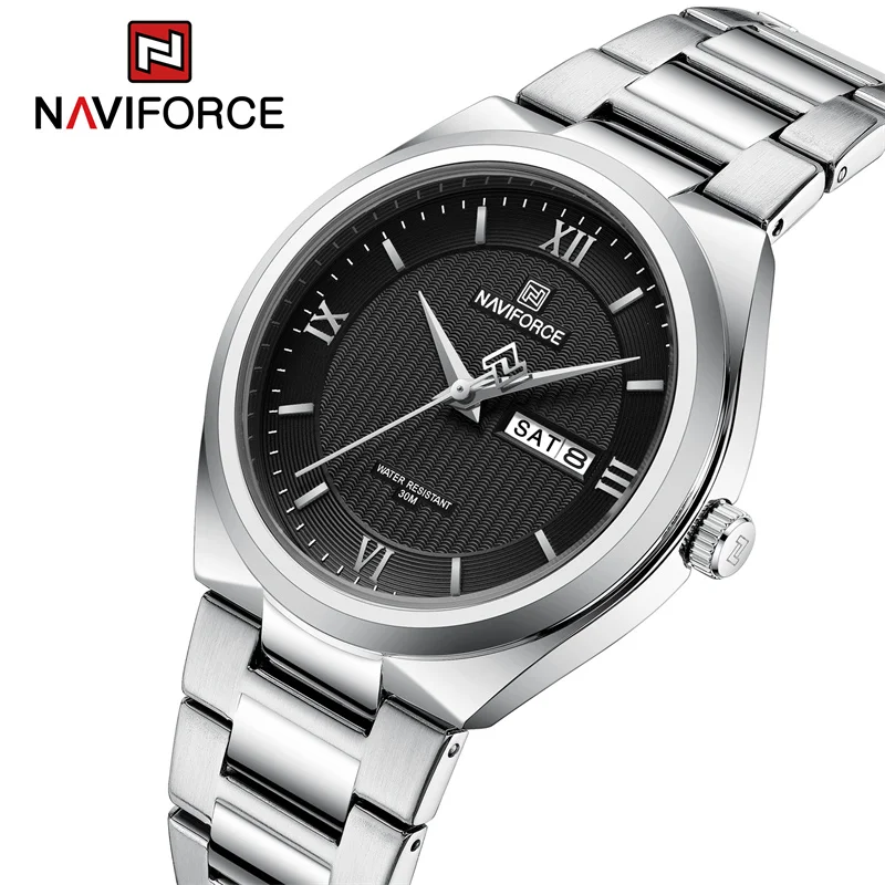 

NAVIFORCE Brand Fashion Watch for Men Stainless Steel Belt Waterproof Quartz Male Wristwatches Casual Luxury Clock Reloj Hombre