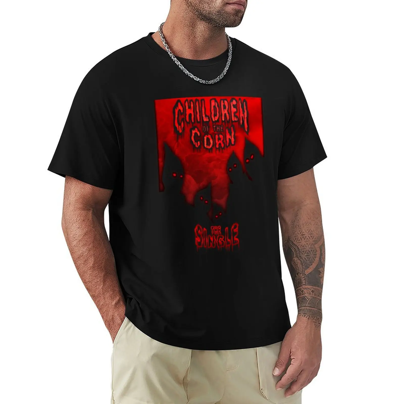 

Children of the corn memphis rap T-Shirt oversizeds graphics big and tall t shirts for men