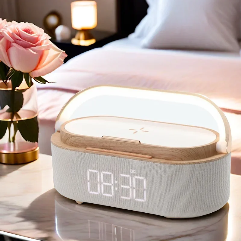 portable-bluetooth-speaker-wooden-3d-stereo-surround-sound-desktop-home-theater-adjustable-lighting-alarm-clock-display-audience