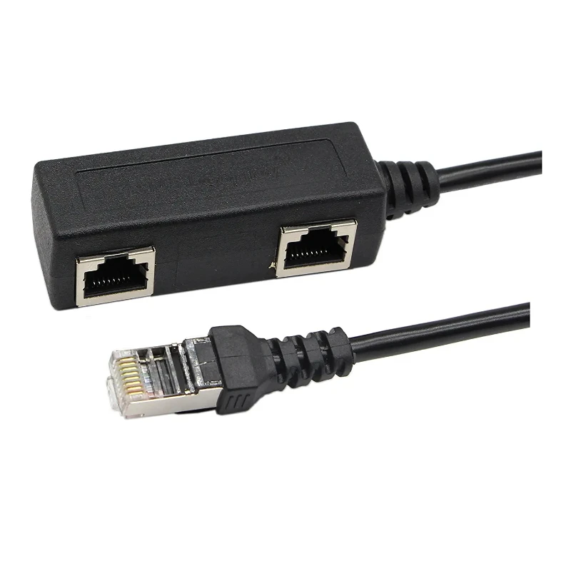 RJ45 Ethernet Splitter Cable,1 Male To 2 Female Ethernet Connector Cable Suitable Cat5 Cat6 Lan Ethernet Socket Adapter I3123169202