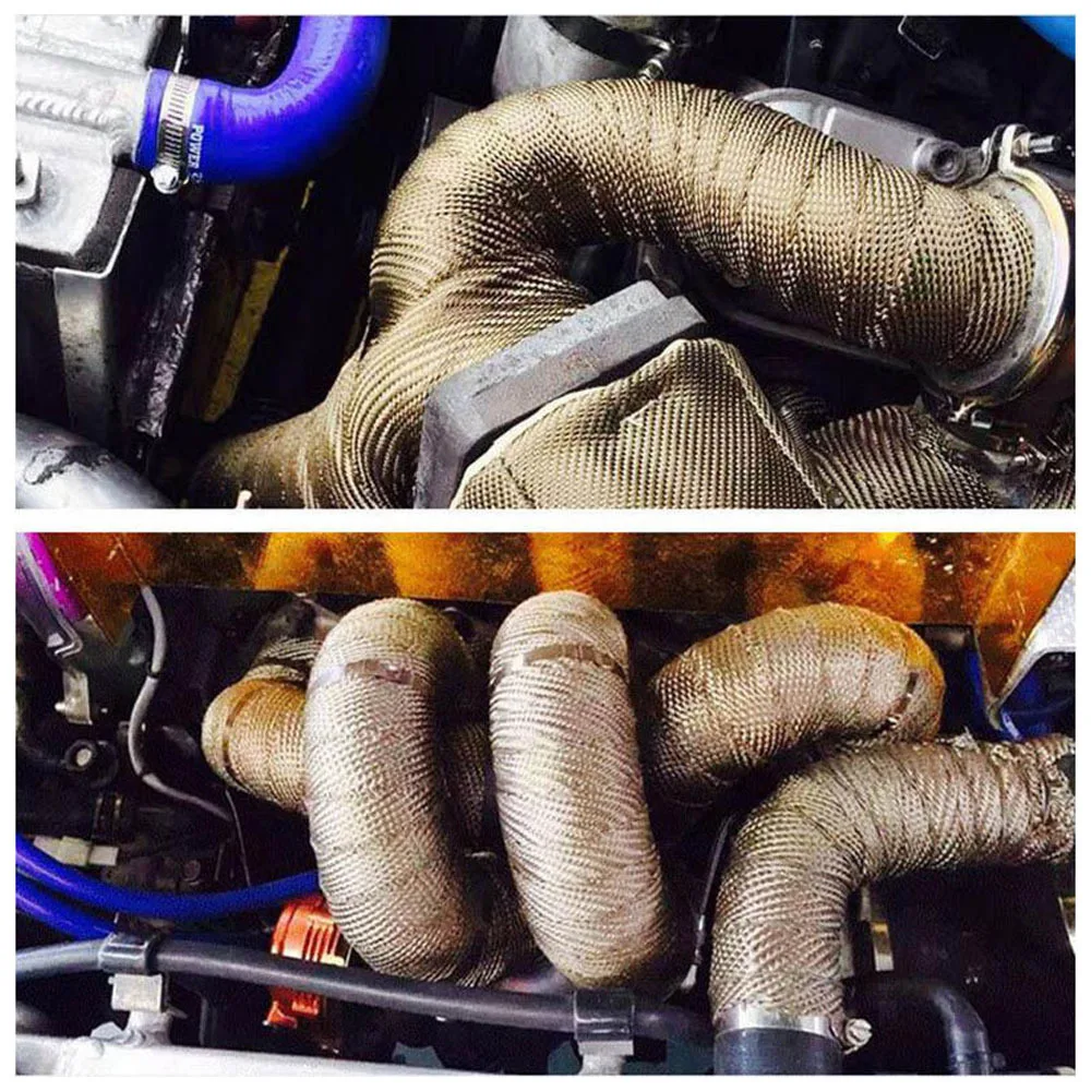 Nastro Termoisolante per Tubi di Scarico Moto e Auto, Blu e Nero, 1,5 Metri, Accessorio Auto - Image 4