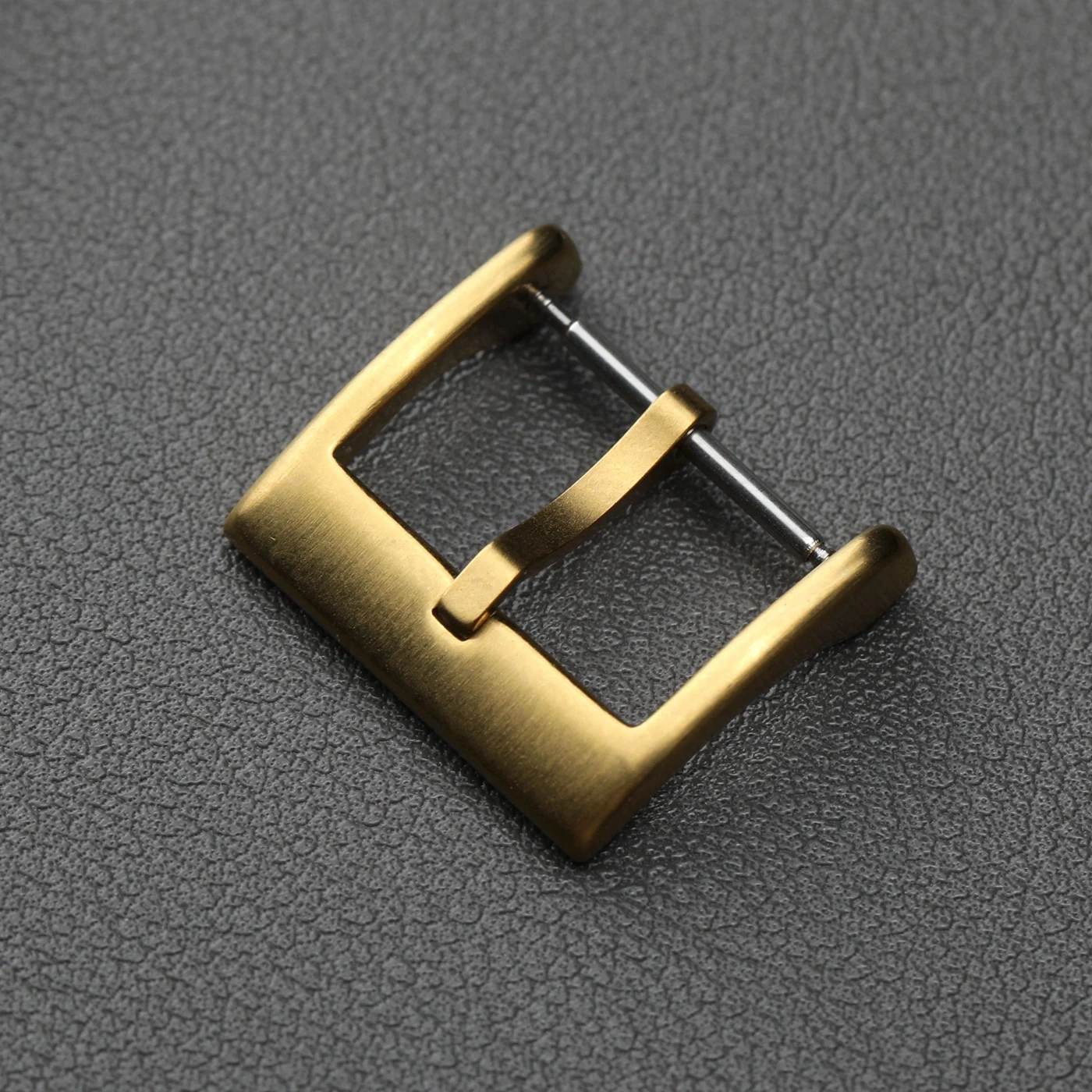 Premium Matte 316L Stainless Steel Leather Strap Buckle in Silver, Black, Gold, and Rose Gold