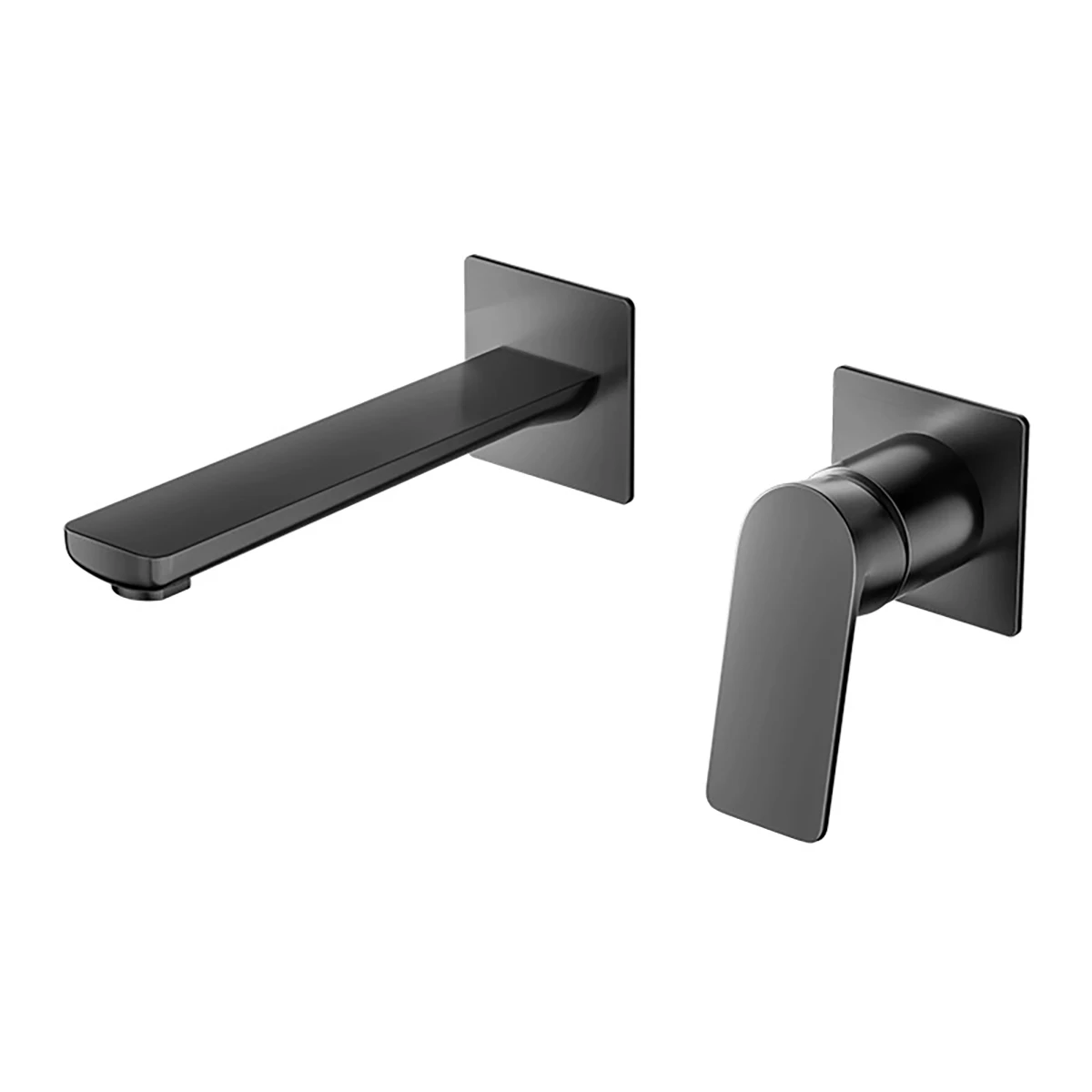 Bathroom wall mounted faucet, hot and cold wall mounted faucet, bathroom wall mounted cannon copper faucet, concealed faucet