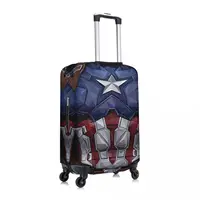 Custom Captain America Luggage Cover Protector Funny Travel Suitcase Protective Cover for 18-32 Inch 2