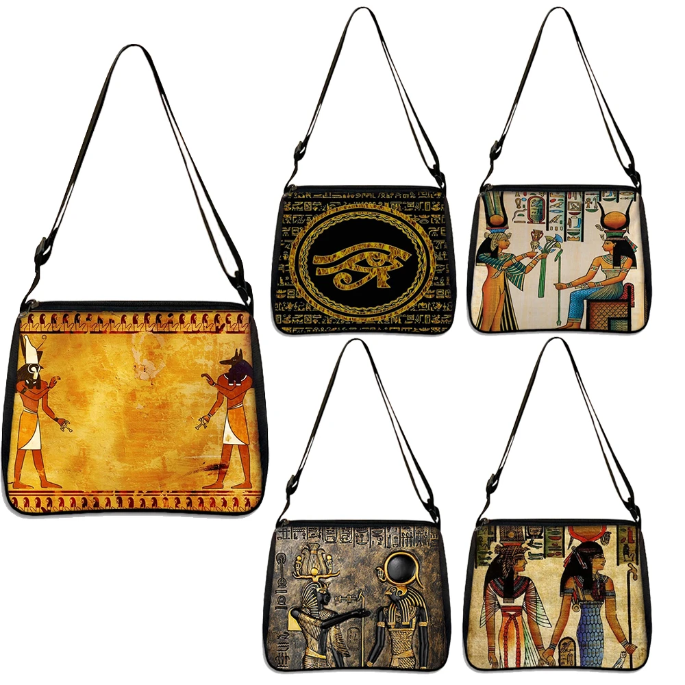 Ancient Egyptian Art Print Handbags Egypt Pharaoh Women Canvas