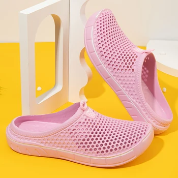 Women's Garden Shoes Breathable Soft Bottom Casual Pure Color Themed Clog Shoes Comfortable Versatile EVA Material 1
