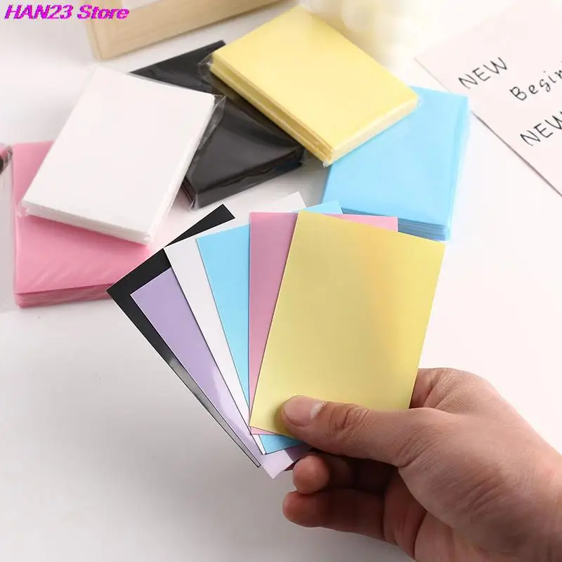 New 50pcs/pack 6.1cm x 9.1cm Ice Cream Color Card Bag Photocard Sleeves Photo Cards Storage Bag PP Frosted Card Film