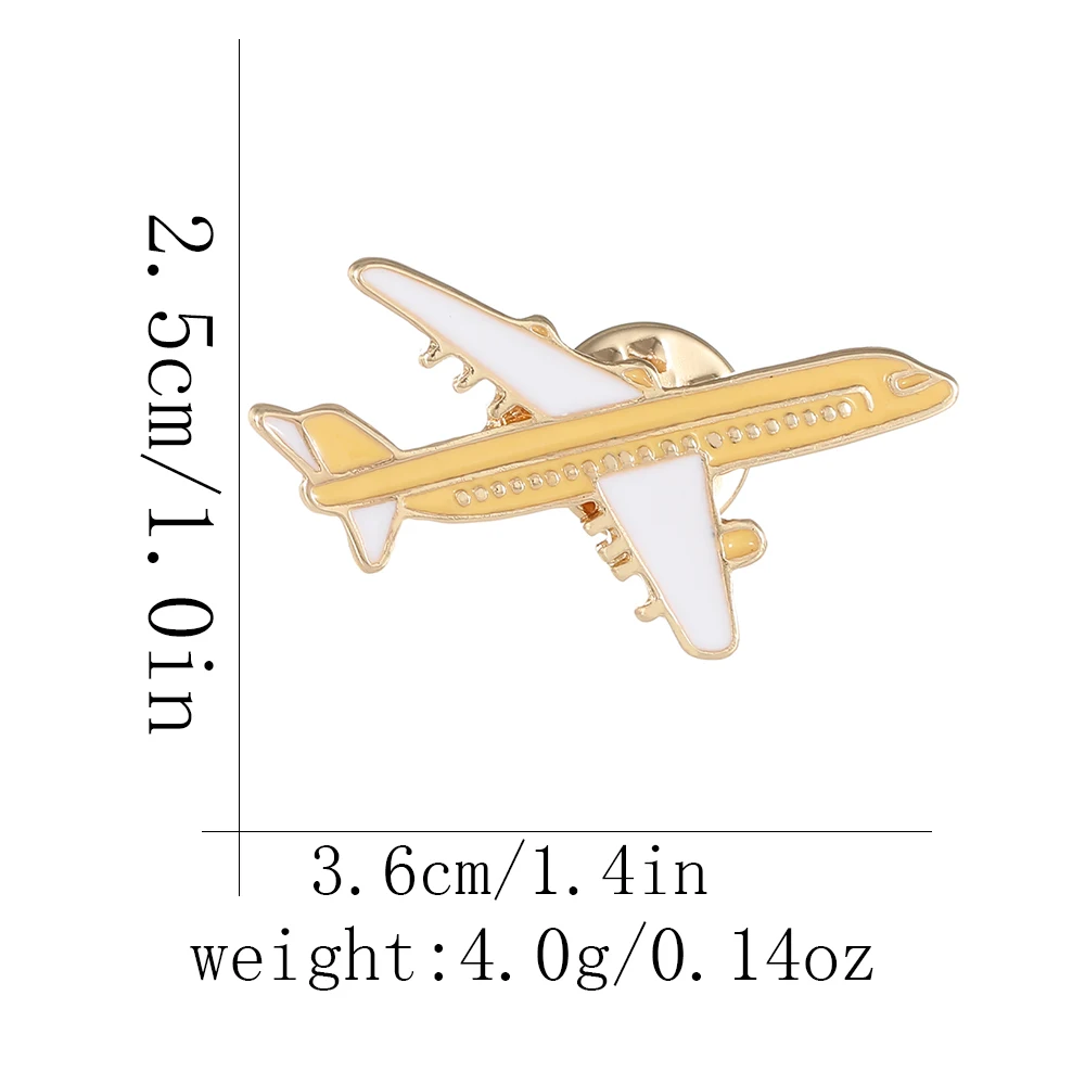 Broche Vintage Avion Bombardier En Or - Bijou Fantaisie Collector Rétro - Pour Femme