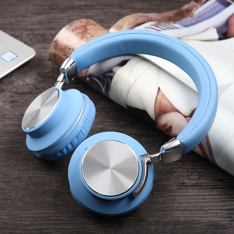 Deep Bass Headset Bluetooth HD Wireless Hifi Headphones Type-C Charging with MIC 8Hours Earphones For Laptop Gaming Study