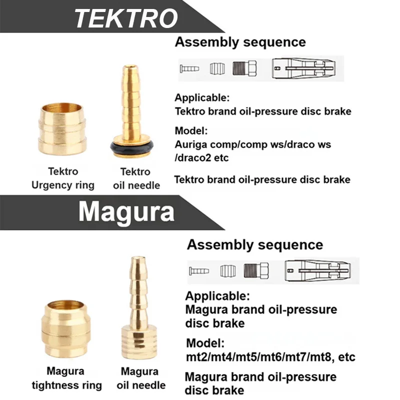 Mountain Bike oil needle 4/10/20set Brake olive head SHIMANO BH90 BH59 SRAM MAGURA TEKTRO oil brake hose Connecting Insert