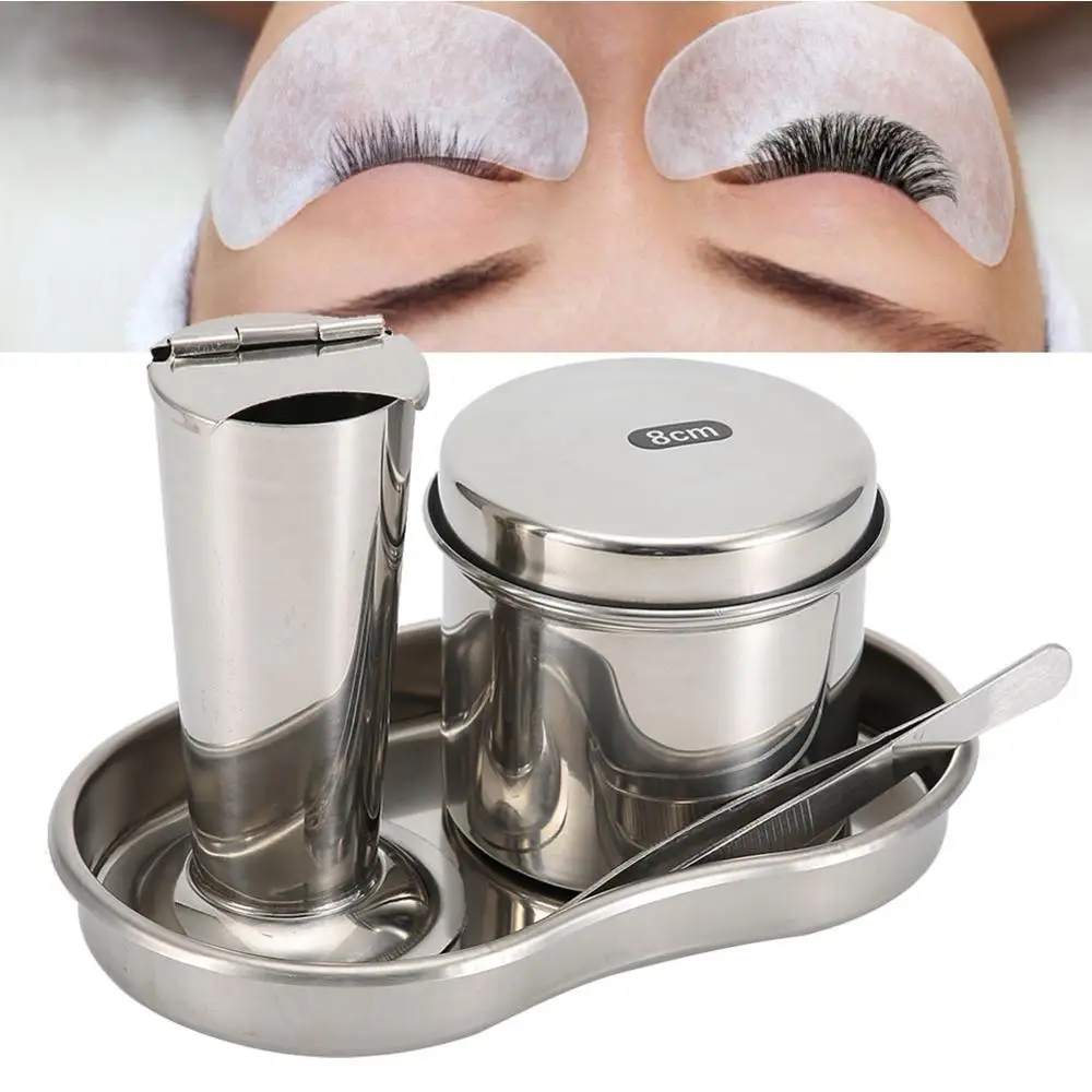 3 Type Tattoo Disinfection Kit Medical Stainless Steel Disinfection Plate Tank Jar Tray Tweezer Container Alcohol Box Tattoo Kit kunefe plate serving dessert presentation pan turkish traditional famous dish tray gaziantep stainless aluminum all sizes