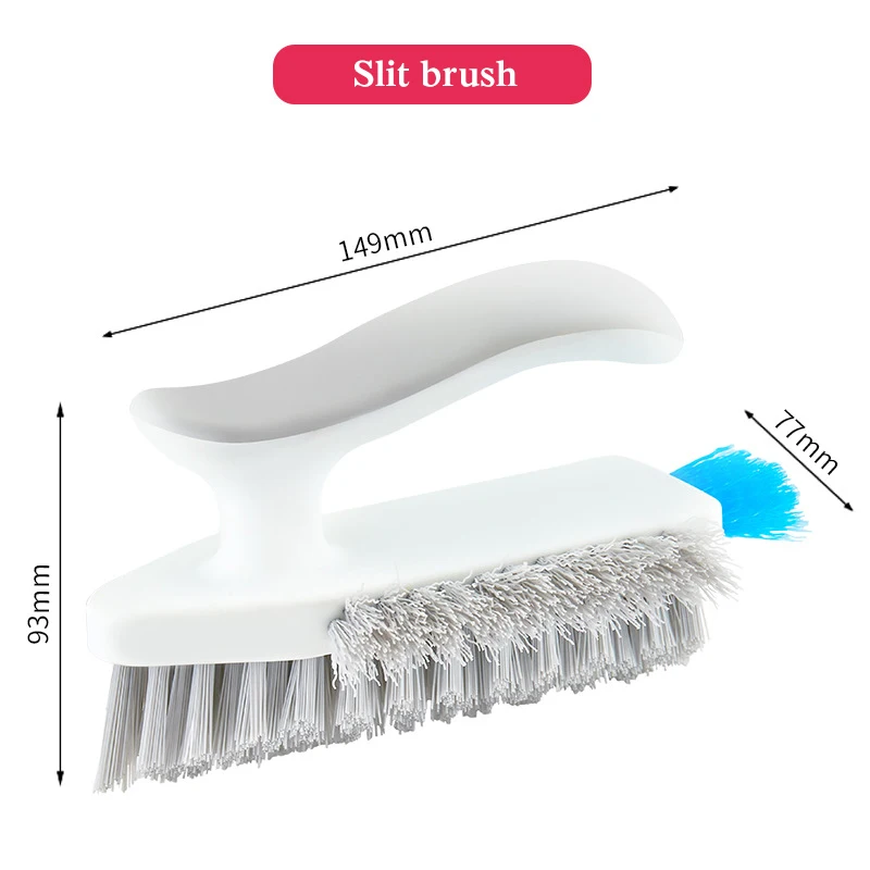 Bathroom Handled Notch Ground Seam Brush Bristles To Scrub Toilet Bath Brush  Ceramic Tile Floor Kitchen Cleaning Brushes 