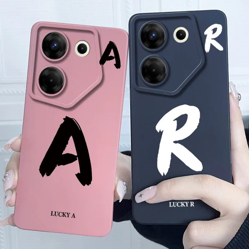 Cute Letter Silicone Soft Phone Bumper Case Cover
