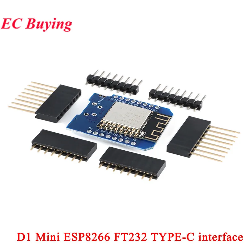 D1 MINI LIVE ESP8266 ESP32 WiFi+Bluetooth-c ESP-32 CH340 FT232 CP2104 CH9102 Development Board Module For Wemos MICRO/TYPE-C image 11