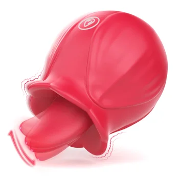 1pc Rose Shape Clitoris Sucking Vibrator Tongue Licking Nipple Anal Stimulator Fast Orgasm Women Masturbator Lesbian Sex Toys