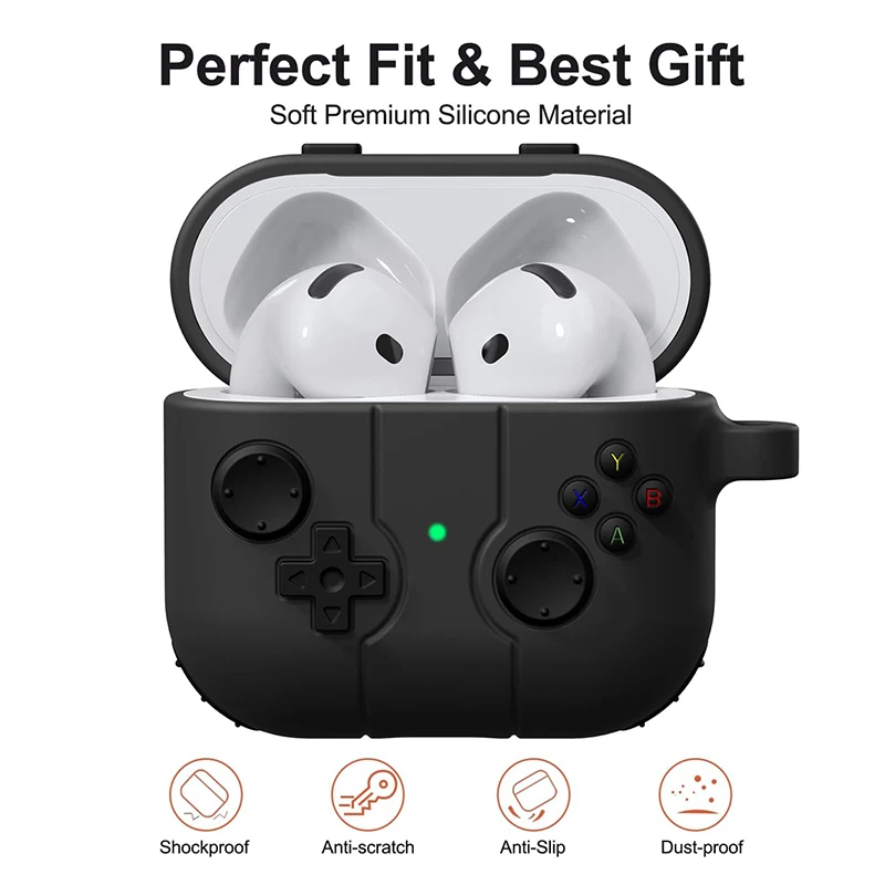 Cute Cartoon Gamepad Silicone Shockproof Headphone Protection Case