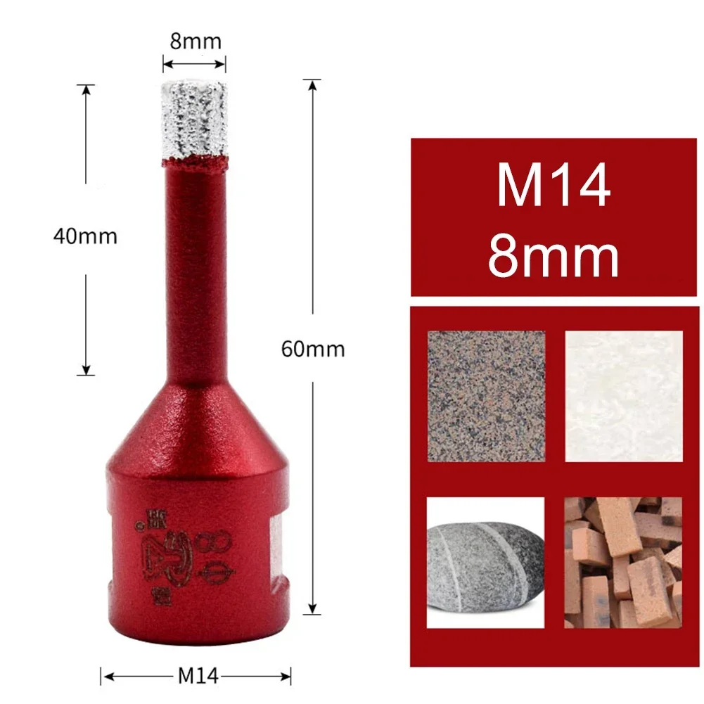 1pc 6-68mm Dry Diamond Drill Bit M14 Dry Diamond Drill Bits For Angle Grinder Porcelain Granite Tile Glass Ceramic Saw Bit