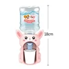 Mini Children Dual Water Dispenser Toy with Cute Pink Blue Cold/Warm Water Juice Milk Drinking Fountain Simulation Kitchen Toys 4