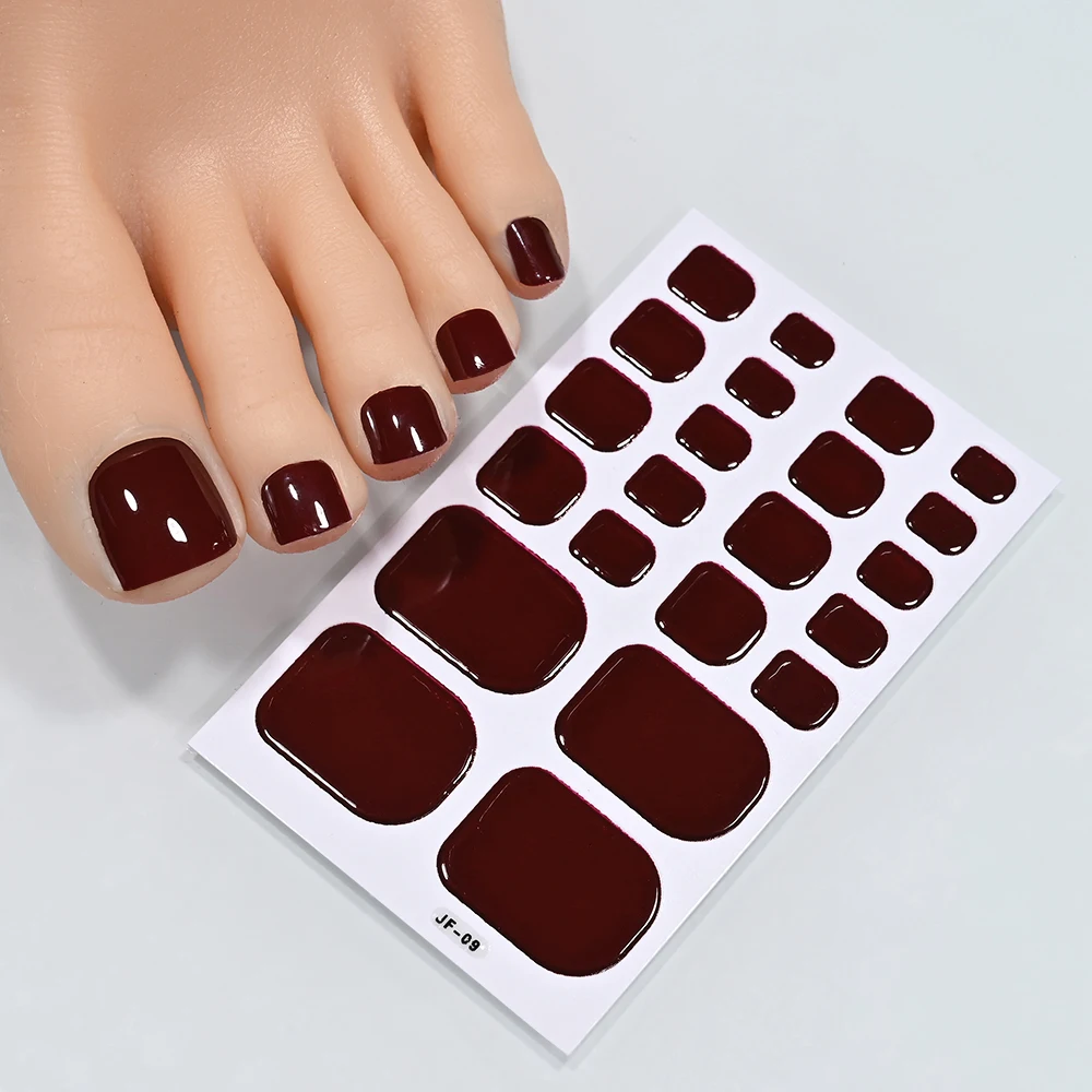 Toe Nail Sticker Wraps detail