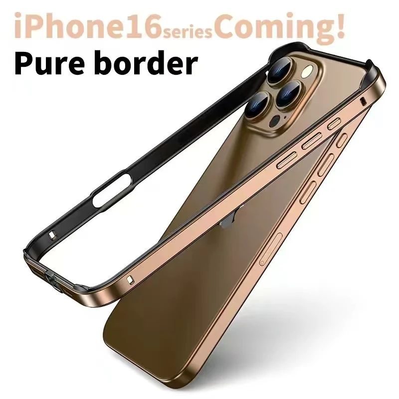 Enhanced Shockproof Metal Bumper Case with Silicone Frame and Alloy Design