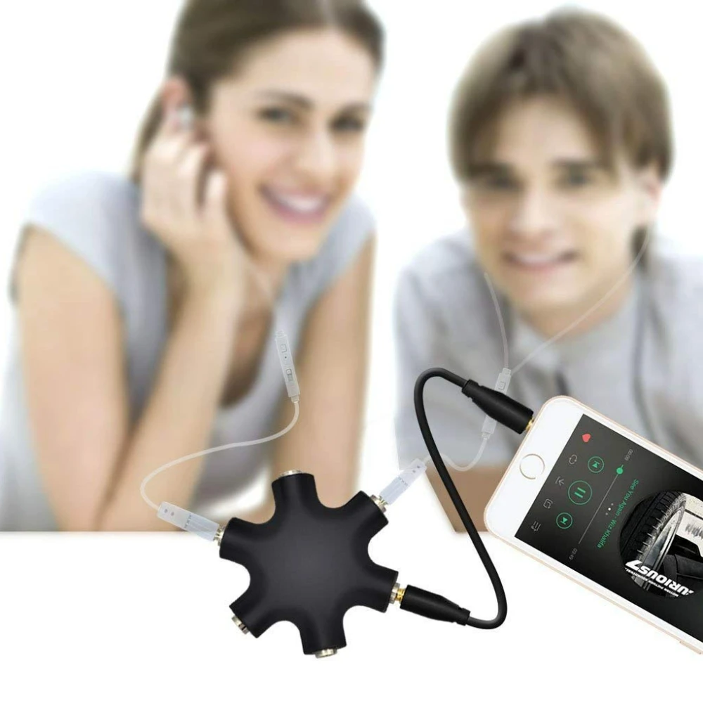 5-Way 3.5mm Audio Splitter Cable