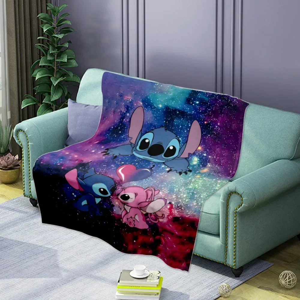 

MINISO Disney3D New Stitch Peripheral Soft and Comfortable Nap Blanket Flannel Printed Warm Sleeping Blanket The Best Gift