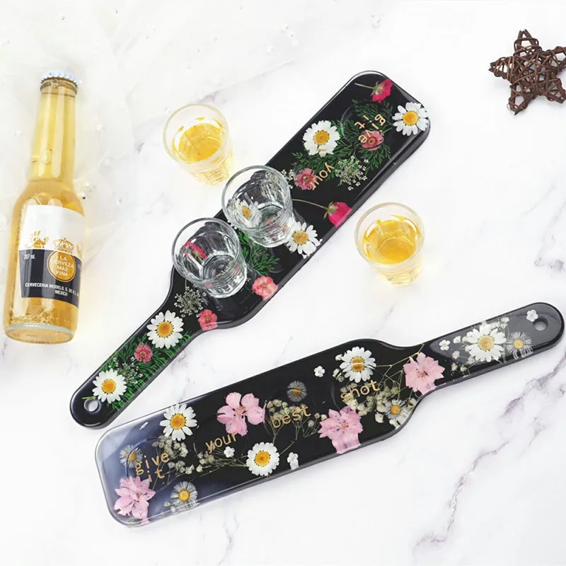 Vassoio porta bicchieri lungo in silicone fai da te, stampo in resina epossidica UV a quattro fessure per bicchieri da birra e vino_voghion.com