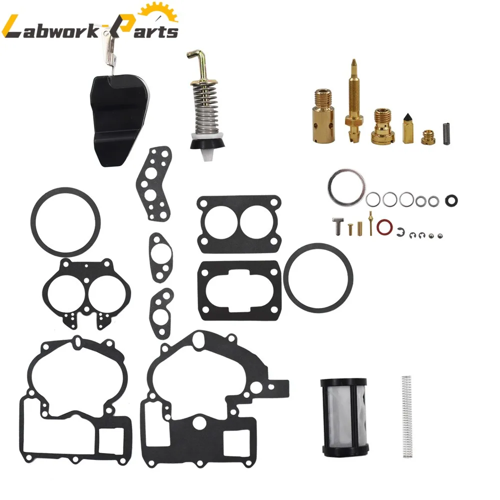 Carburetor 3302-804844002 Rebuild Kit For Mercruiser Marine 2Barrel 3.0 4.3 5.0