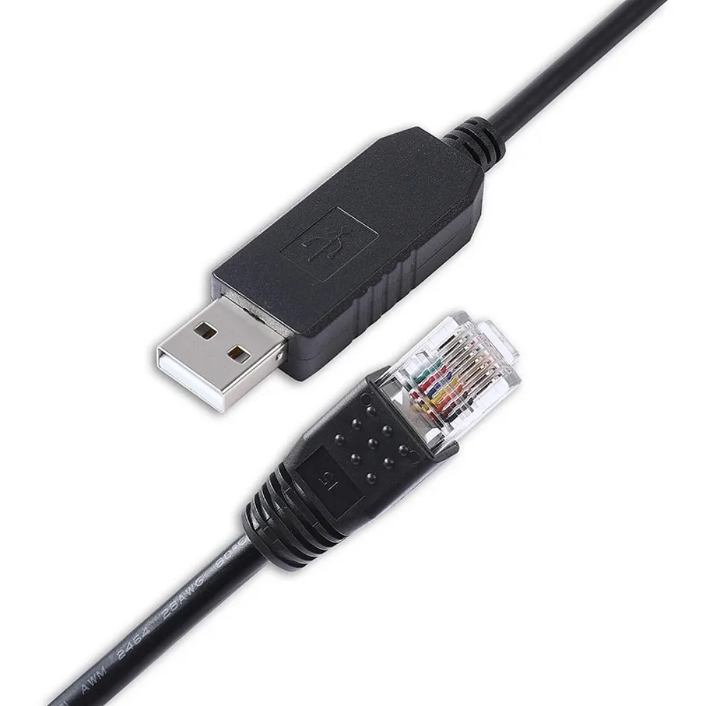 디버그 케이블 USB RS232 - RJ45 8P8C 시리얼, US2000C US3000C US5000 리튬 배터리 콘솔 통신용, Prolific PL2303GT 포함