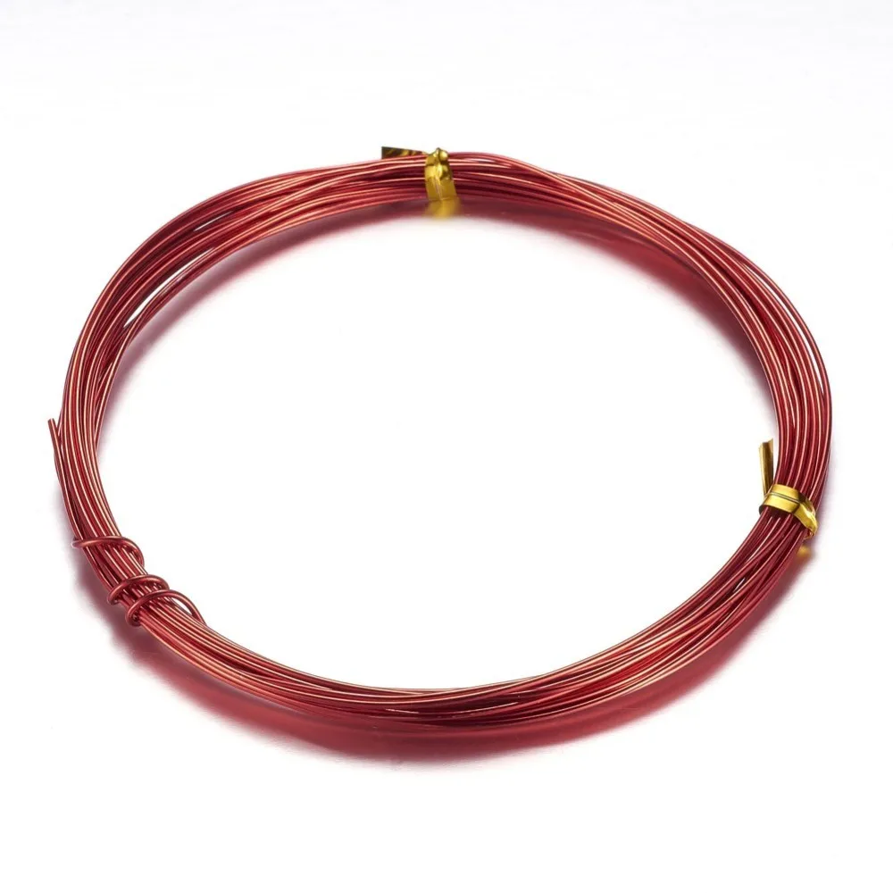 

Aluminum Craft Wire, for Beading Jewelry Craft Making, Red, 18 Gauge, 1mm, 10m/roll(32.8 Feet/roll)
