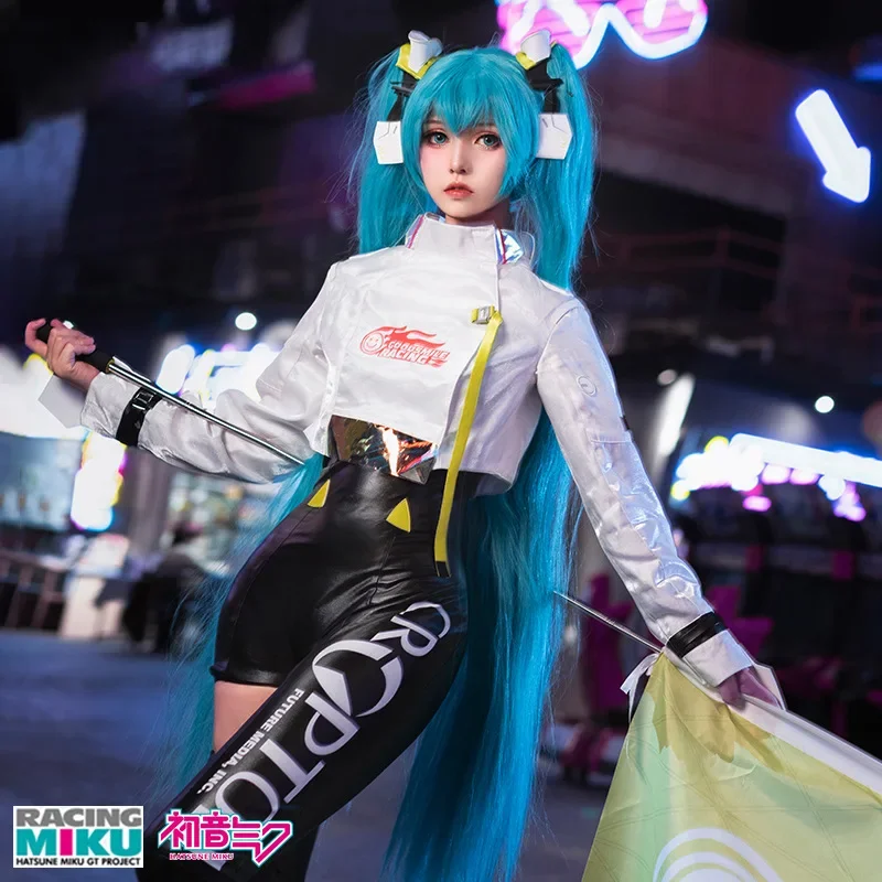 初音ミク レーシングミク2022 コスプレ Mサイズ 旗付き 初音ミク レーシングミク2022 コスプレ Mサイズ 旗付き ミク