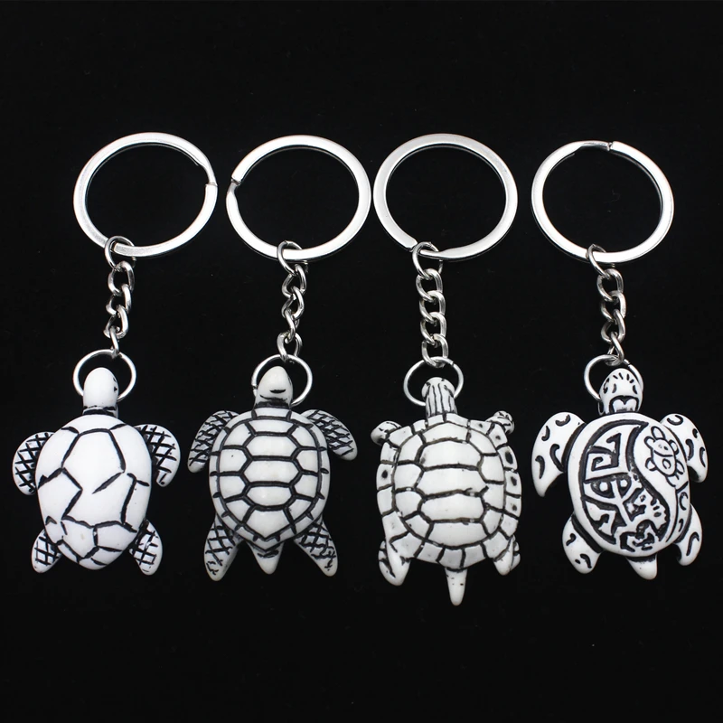 Bone Turtle Keychains | Turtle Key Chains | Hawaiian Jewelry
