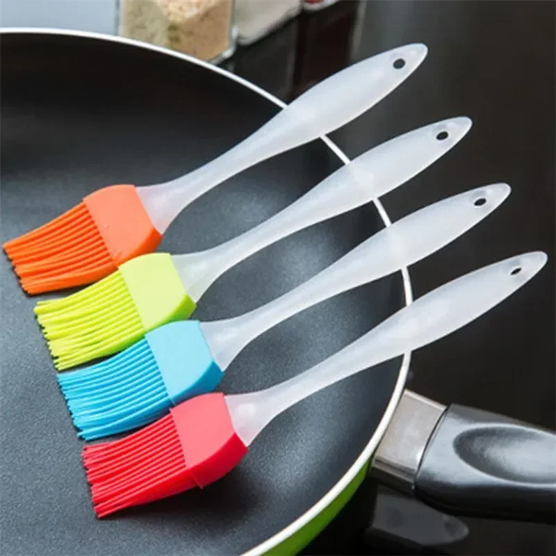 Silicone Oil Brushes Baking Bakeware Bread Cook Brushes Pastry BBQ Basting Brush Seasoning Oil Kitchen Tools 4Pcs