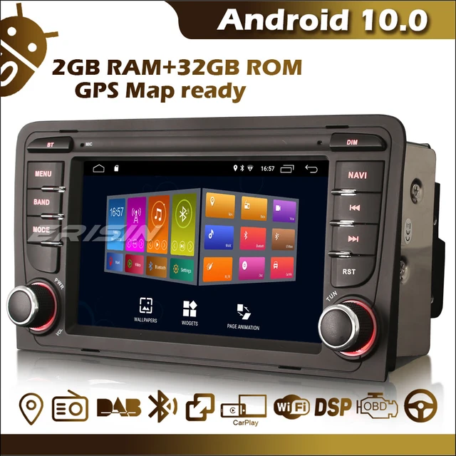 Erisin ES3127A Autoradio Car Multimedia Android 10 CarPlay 7 GPS Navi DSP WiFi  DAB+ BT OBD DVB-T2 TPMS 4G Canbus for Audi A3 - AliExpress