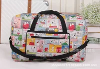 Snoopy convenient foldable travel bag duffel bag can be hung in the luggage tote bag handbag storage bag 6