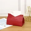 PU Leather Tissue Box Holder Car Tissue Container Box Toilet Paper Box Desktop Napkin Holder Bedroom Paper Tissue Dispenser 5
