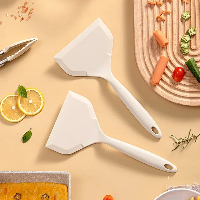 Silicone Heat Resistant Spatula Household Food Grade Non-stick Frying Pan Sushi Steak Fish Pancake Baking Scoop Kitchen Tool 4