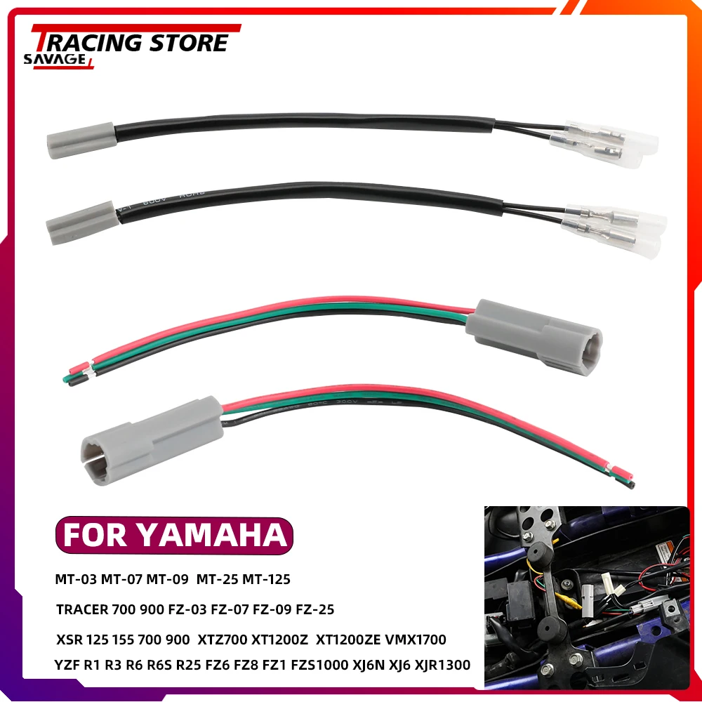 

New Universal For Yamaha MT03 MT07 MT09 Tracer 700 900 MT25 FZ03 FZ07 FZ09 FZ25 FZ6 FZ8 XJ6N XJ6 Turn Signal Light Adapter motos