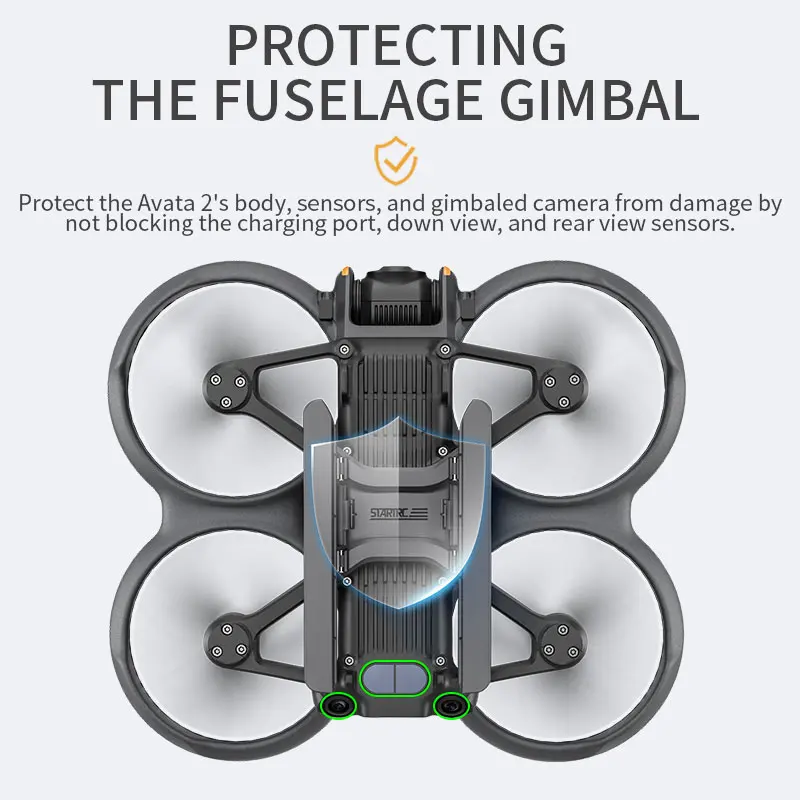 DJI 아바타 2용 확장형 랜딩 스키드 접이식 확장 높이 조절 다리 드론 보호 액세서리 접이식 랜딩 기어