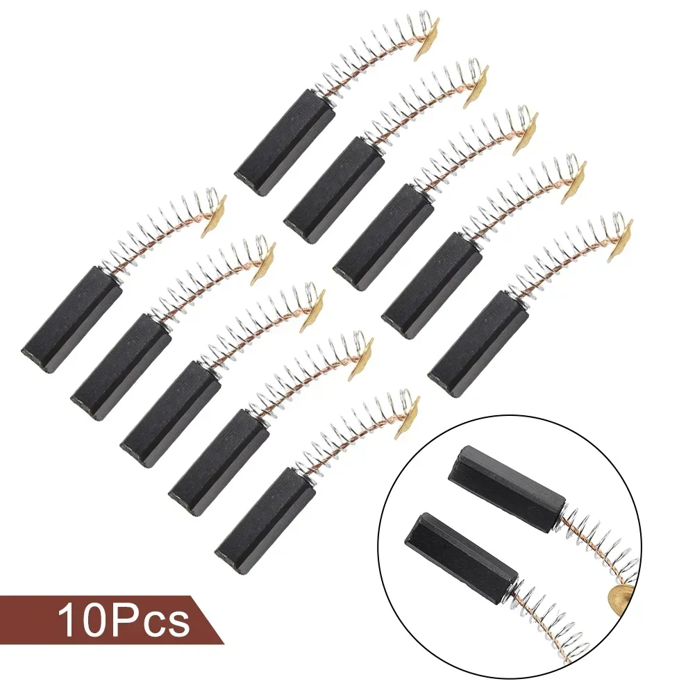 10pcs 카본 브러쉬 전동 공구 모터 석탄 브러쉬 깃털 6x6x20mm 모터 브러시 드릴 6 Mm * 6 Mm * 20 Mm 2022 신규