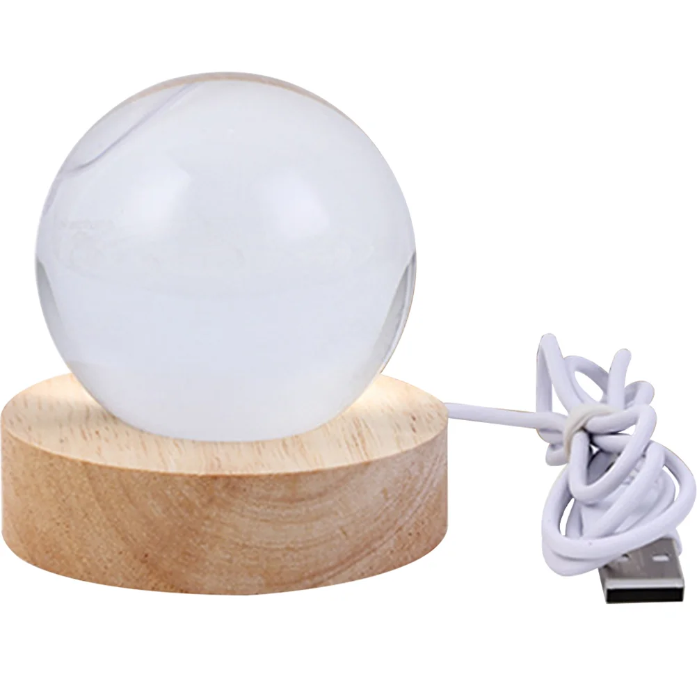 

Sphere Night Light Decorative Wooden Base Game Room Night Light Star Desktop Night Lamp Sky Light Decor