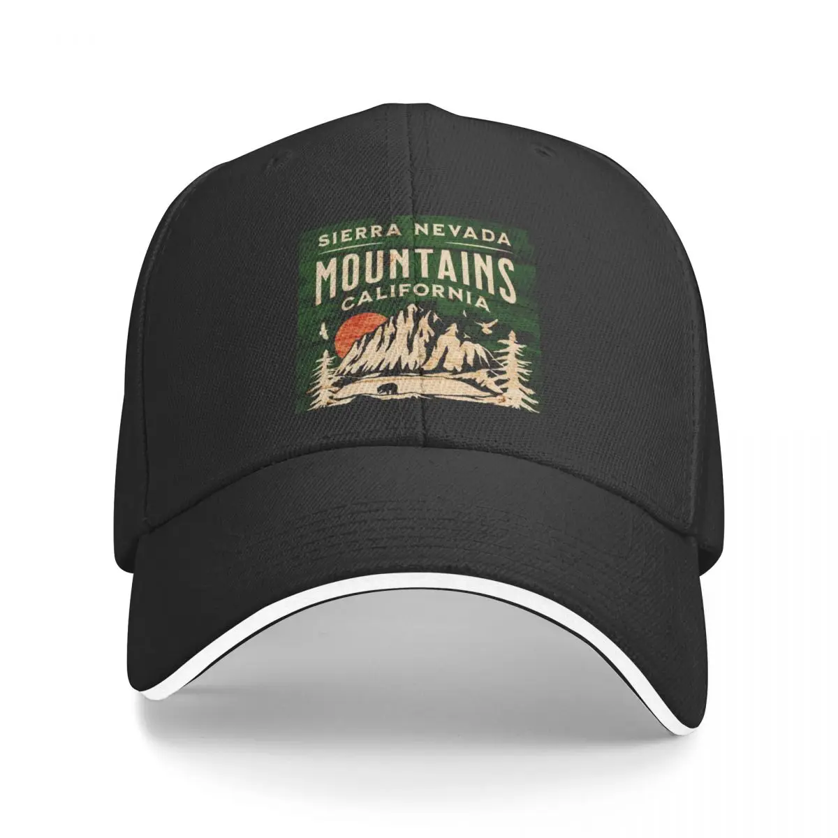 

Sierra Nevada Mountains: Adventure Out West! Baseball Cap derby hat Kids Hat western Hat Mens Caps Women's