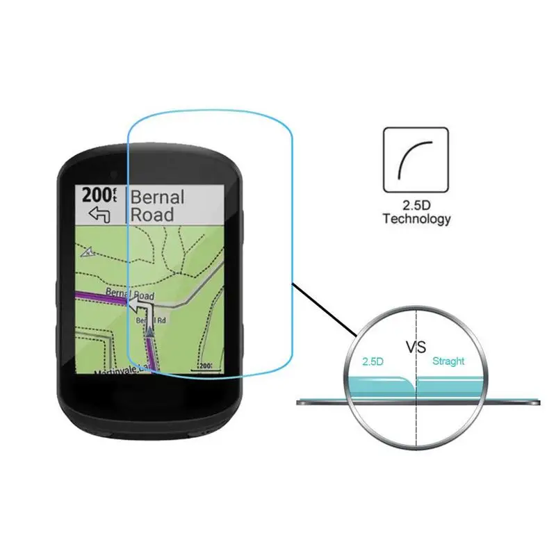 Garmin Edge 530/830 GPS 자전거 스톱워치 화면 보호기, 3pcs 강화 유리 Garmin GPS 스크린 보호기 소수성 필름