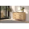 Mid-Century Solid Wood Dresser, 3/6 Drawers Storage Dresser for Living Room Bedroom 3