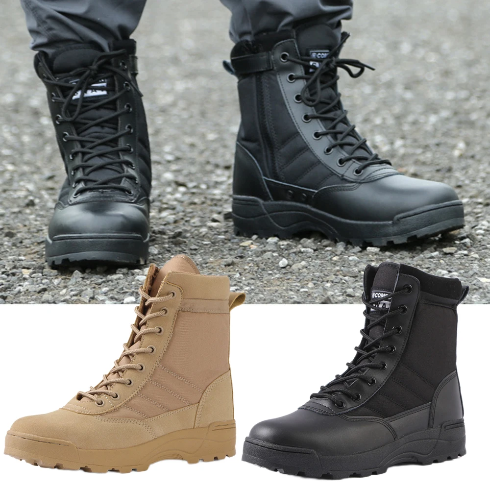 

Breathable Army Combat Boots Plus Size Desert Boots For Outdoor Hiking Boots
