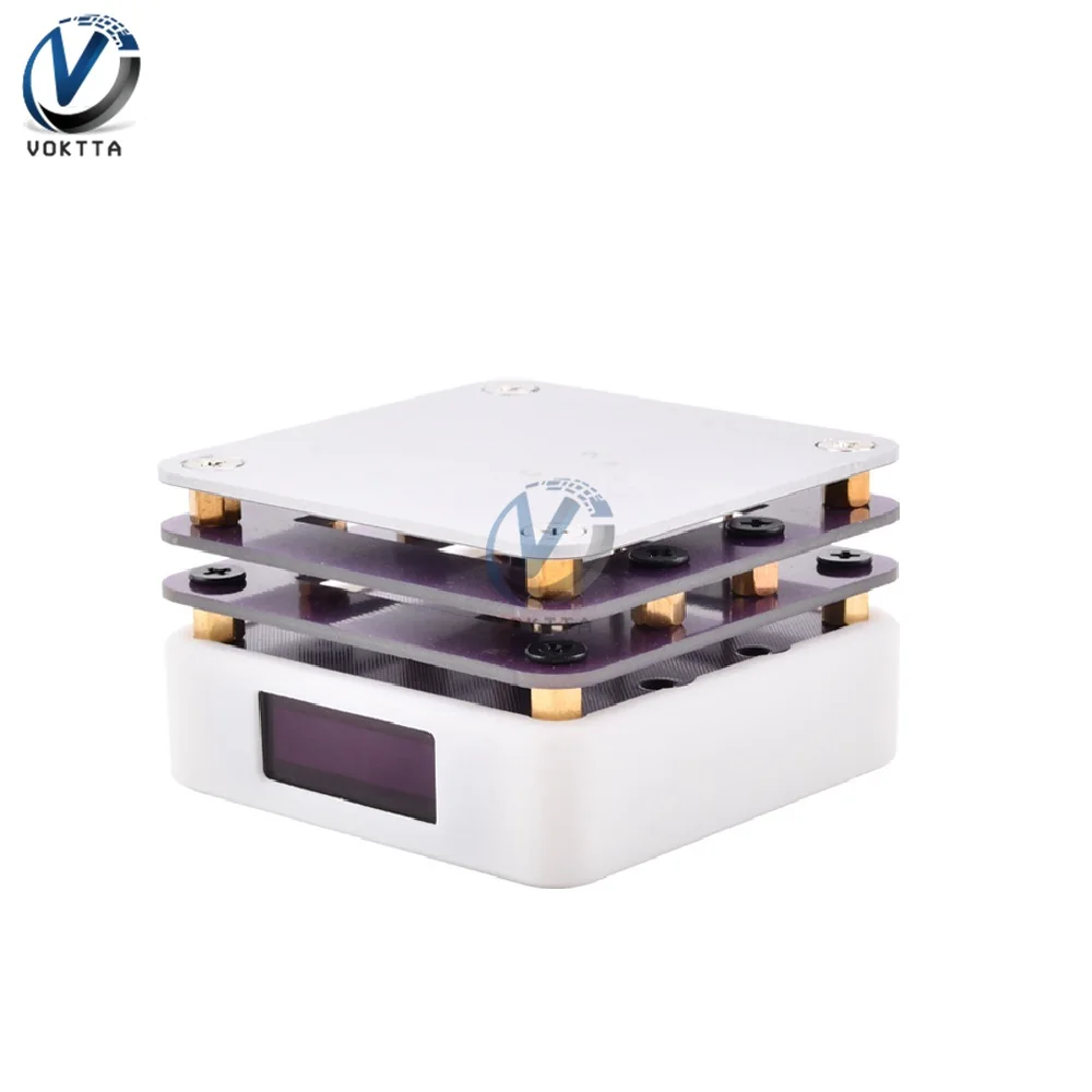 Mini Piastra Riscaldante Per Saldatura Con Display OLED, Ingresso USB-C PD 65W, Stazione Di Preriscaldamento SMD Per Riparazioni PCB, 20V, 350°C, Con Guscio Stampato 3D
