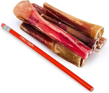 Bully Sticks for Dogs, Thick 4-6 Inch, Varied Shapes, 100 Count Bulk Pack - All Natural Dog Treats, 3